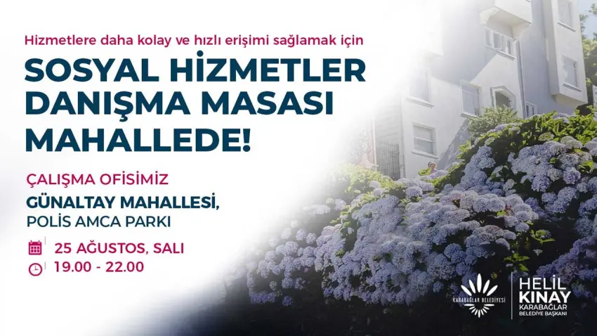 Karabağlar Belediyesi Sosyal Hizmetler Danışma Masası Mahallede haberinin görseli