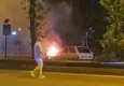 Aydın’da seyir halindeki otomobil alev aldı