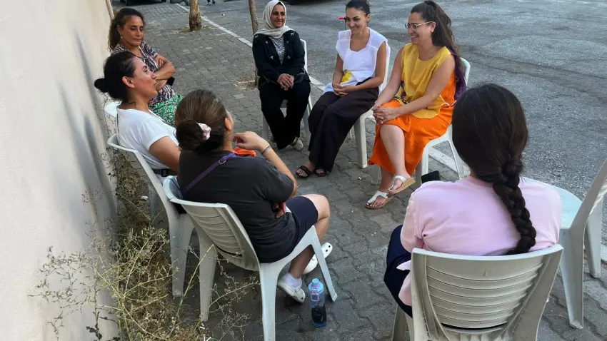 Mor Dayanışma Yamanlar’da kadınlarla buluştu: Dayanışmamızı büyütmeye devam edeceğiz haberinin görseli