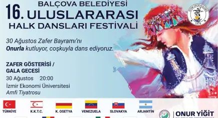 Balçova’da 30 Ağustos Coşkusu Uluslararası halk danslarıyla taçlanacak
