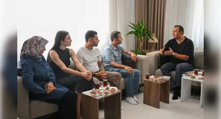 Başkan Ömer Eşki’den şehit Cankaya’nın ailesine ziyaret