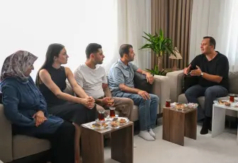 Başkan Ömer Eşki’den şehit Cankaya’nın ailesine ziyaret