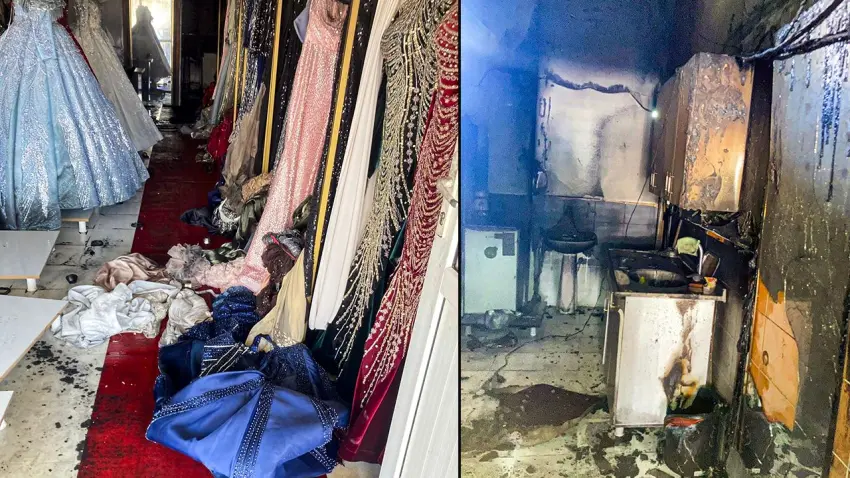 Gelinlikçi mağazasını kundakladılar: Boşanma aşamasındaki eş gözaltında haberinin görseli