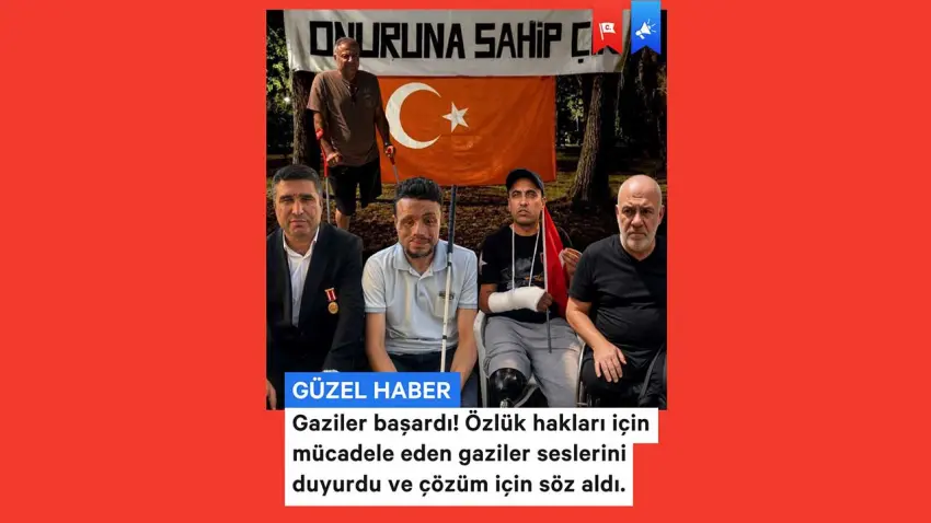 Gazilerin mücadelesi karşılık buldu: Yasal düzenleme sözü haberinin görseli