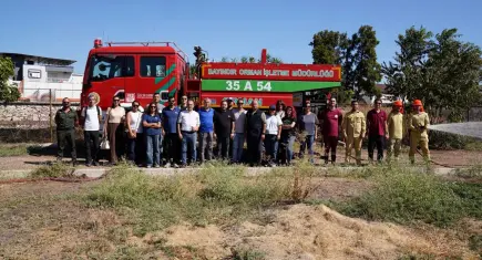 Tire’de orman yangınlarıyla mücadele için 18 gönüllü eğitim aldı