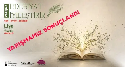 Edebiyat İyileştirir Yarışması'nda dereceye giren genç kalemler belli oldu