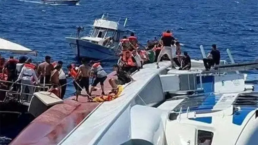 Girne’deki feribot faciasI: Batık gemi 550 metre derinlikte bulundu, robotik dalış başlıyor! haberinin görseli