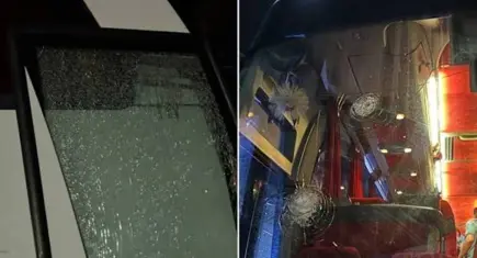 Diyarbakır’da Trabzonspor otobüsüne taşlı saldırı! 7 kişi gözaltına alındı