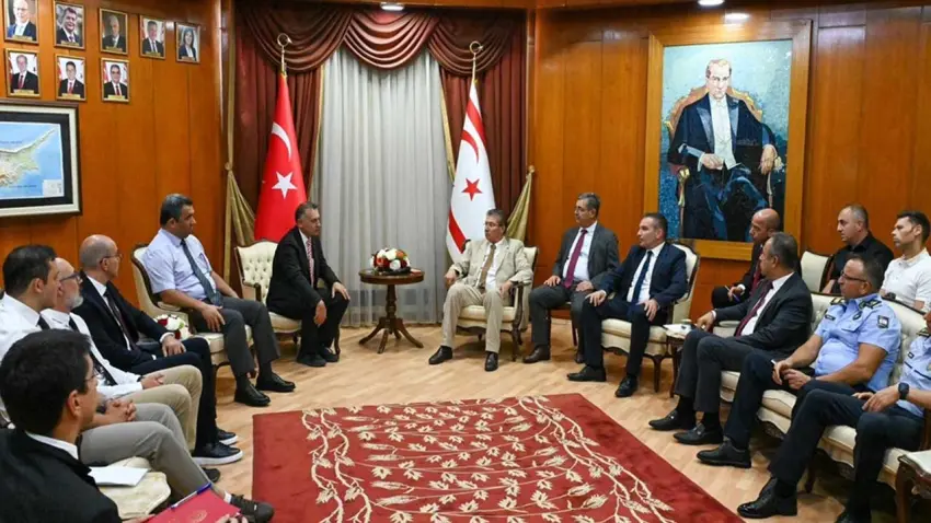 KKTC Cumhurbaşkanı Erhürman, Türkiye’den gelen teknik heyeti kabul etti haberinin görseli