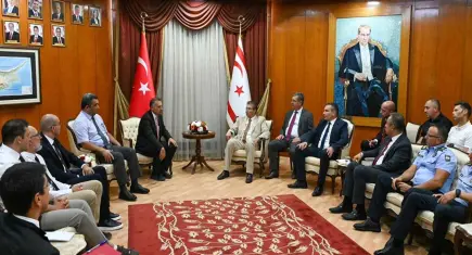 KKTC Cumhurbaşkanı Erhürman, Türkiye’den gelen teknik heyeti kabul etti