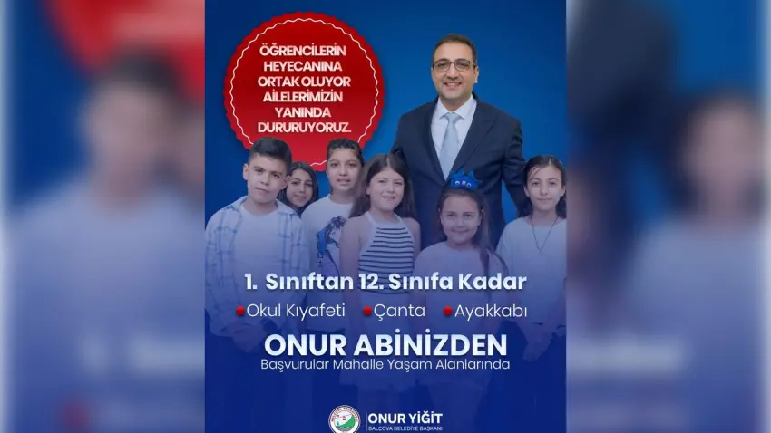 Balçova Belediyesi’nden öğrencilere okul desteği haberinin görseli