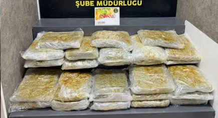 İzmir’de evinde 29 kilo 800 gram yasaklı madde ele geçirilen şüpheli tutuklandı