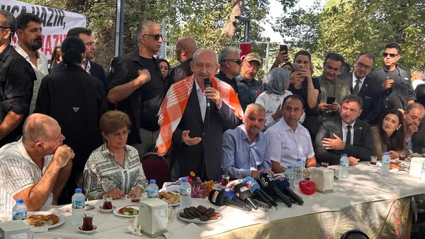 Kılıçdaroğlu Kaynaklar’da köylülerin sorunlarını dinledi haberinin görseli