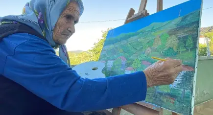 Bob Ross’tan esinlendi resim yapmaya başladı: “Resim yaparken dünyayı unutuyorum”