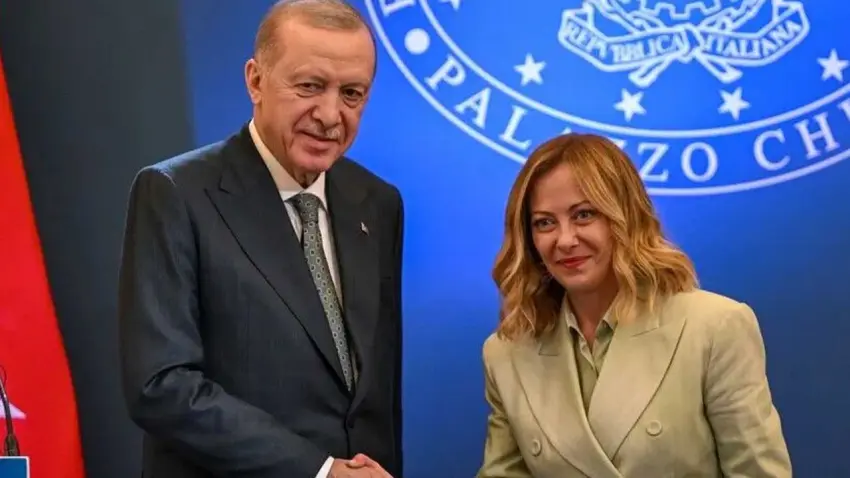 Cumhurbaşkanı Erdoğan İtalya Başbakanı Meloni'yi tebrik etti haberinin görseli
