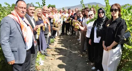 Menemen Tarım Köyü’nde bağ bozumu buluşması 