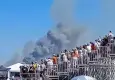 Yunanistan'da F-4 Phantom savaş uçağı düştü! Yüzlerce kişinin gözü önünde çakıldı