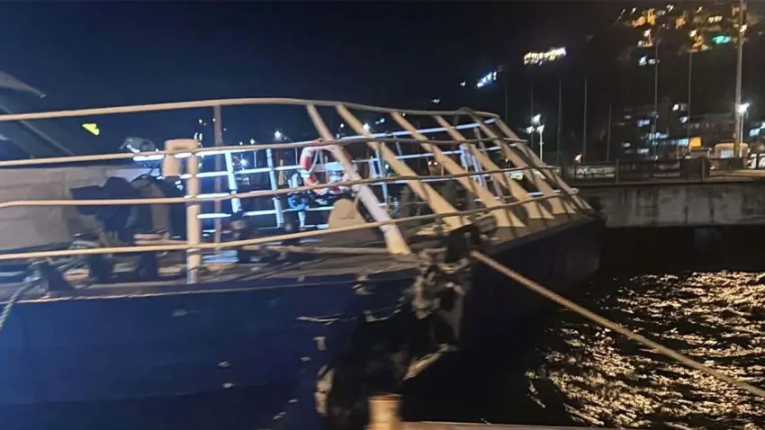 İDO deniz otobüsü Mudanya İskelesi’ne çarptı haberinin görseli