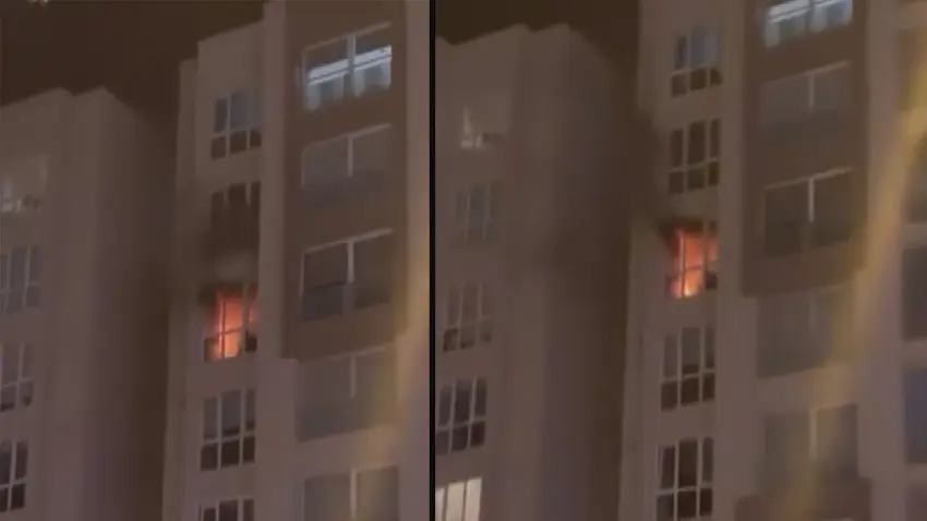 On iki katlı apartmanda çıkan yangında 3 kişi mahsur kaldı haberinin görseli