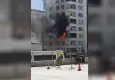 Şanlıurfa’da 8 katlı binada yangın: Bina sakinleri tahliye edildi