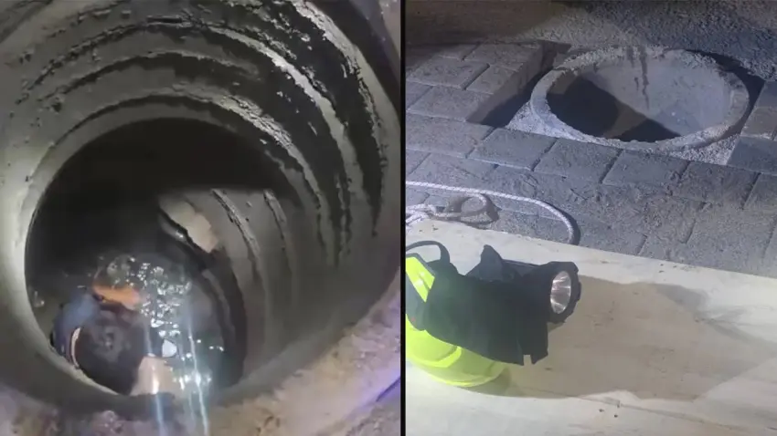 Bursa’da 12 yaşındaki çocuk rögar çukuruna düştü haberinin görseli