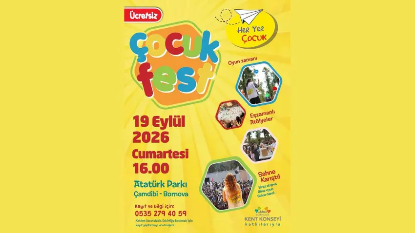 Bornova’da 4. ÇocukFest heyecanı: Eğlence ve atölyeler çocukları bekliyor haberinin görseli