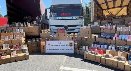Bağcılar'da sahte parfüm operasyonu:200 bin şişe ele geçirildi