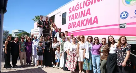 "Pembe Tır" ücretsiz kanser taraması için Aliağa'da!