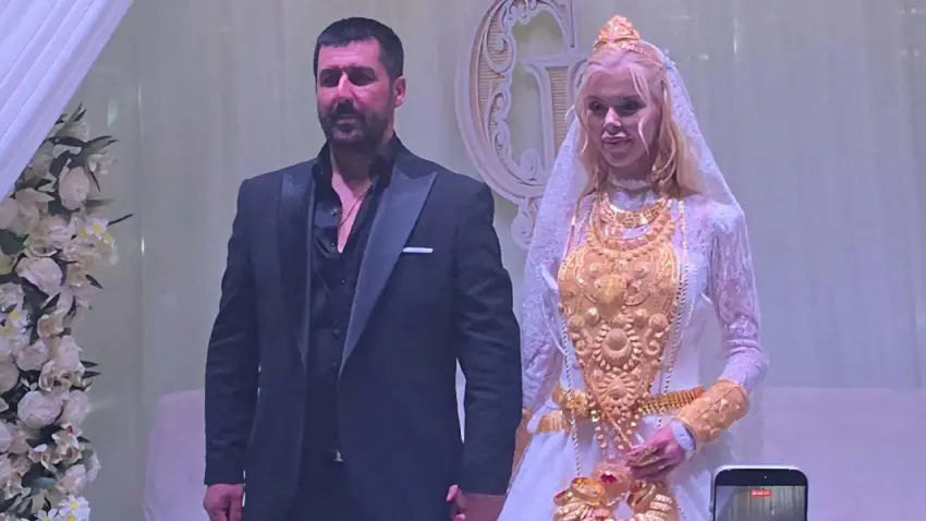 Vanlı Kara Haydar ve Çağla Öz’ün düğününde takılan altınlar odunluktan çıktı haberinin görseli