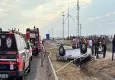 Takla atan kamyonette 2 kişi yaralandı