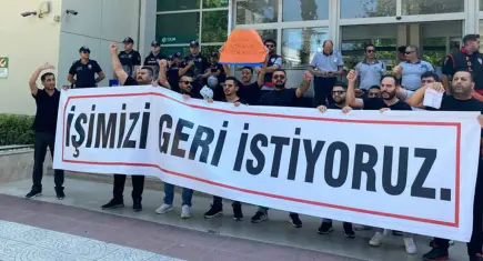 İZENERJİ’de işten çıkarılan 79 işçi eylem başlattı