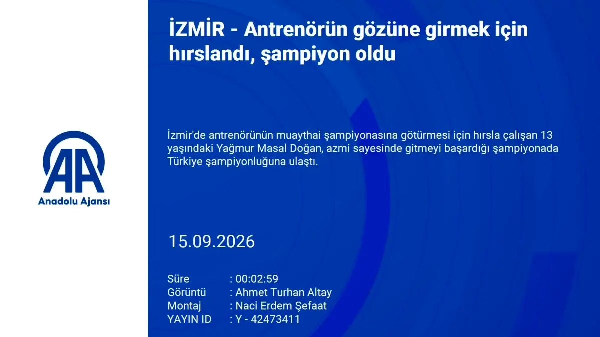 Antrenöründen şans istedi, çalıştı ve Türkiye Şampiyonu oldu görseli