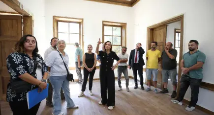 Latife Hanım Köşkü’nde restorasyonda sona gelindi