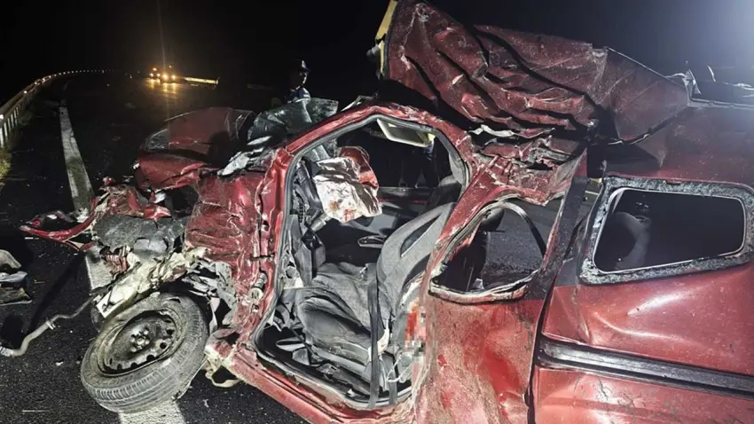 Aydın'da feci kaza: TIR İle çarpışan hafif ticari araçtaki 3 kişi hayatını kaybetti haberinin görseli