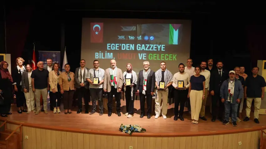 Ege Üniversitesinden Gazze’ye bilim ve dayanışma mesajı haberinin görseli