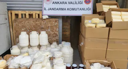 Ankara'da sahte süt ve yağ alarmı 
