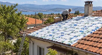 Çöpe atılan süt kutuları evleri serinletiyor: İçecek ambalajlarından yalıtım malzemesi yapıyorlar