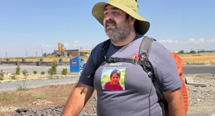 Narin Güran’ın babası Arif Güran Ankara’ya yürüyüş başlattı