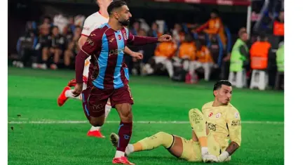 Trabzonspor Salah'ın hat-trick'iyle Galatasaray'ı 4-0 dağıttı