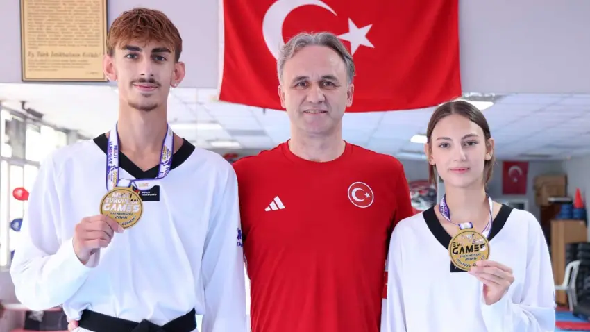 Yelaldı kardeşlerden Sırbistan’da çifte altın