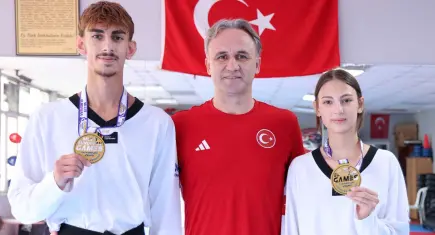 Yelaldı kardeşlerden Sırbistan’da çifte altın