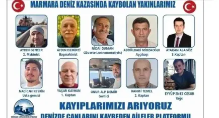 Silivri’de kaybolan 9 gemici için imza kampanyası