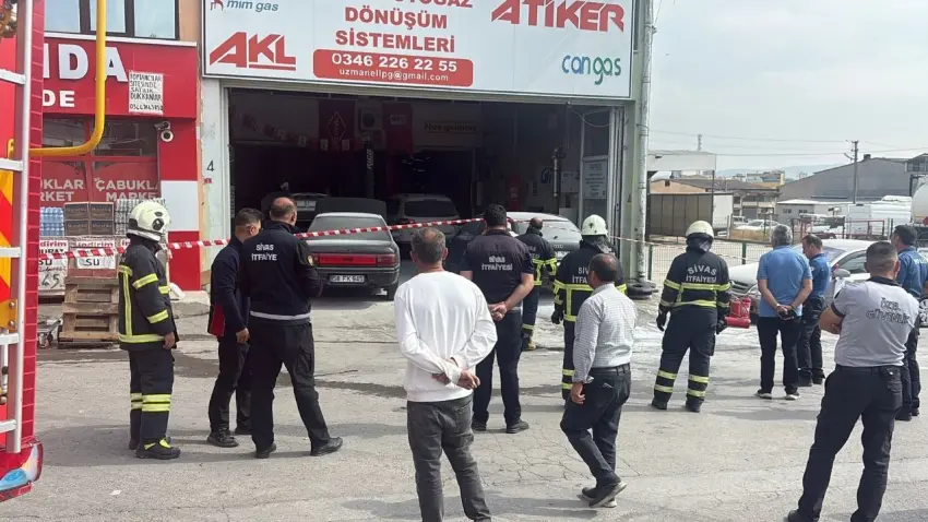 Sivas'ta LPG servisinde patlama: 5 yaralı
