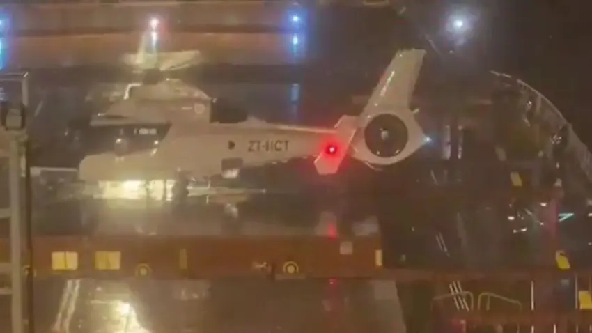 Atlas Okyanusu’nda yaralanan Türk denizci helikopterle hastaneye sevk edildi haberinin görseli