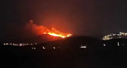 Bodrum'da yangın