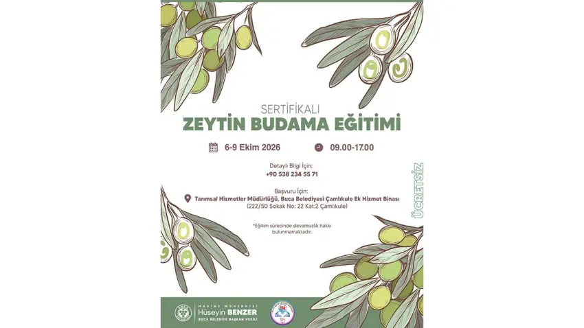 Buca Belediyesi'nden ücretsiz zeytin budama eğitimi haberinin görseli