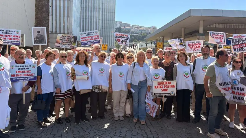 İzmir’de emeklilerden seyyanen zam çağrısı haberinin görseli