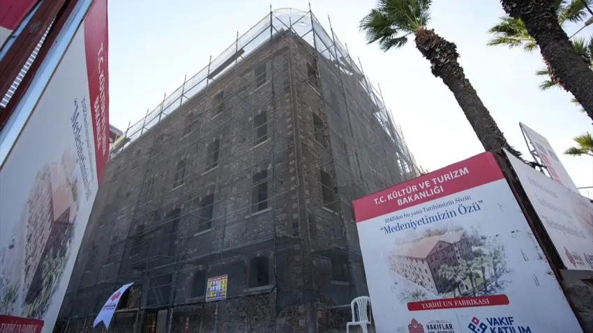 Konak'taki tarihi un fabrikası 550 milyonluk yatırımla kütüphaneye dönüşecek haberinin görseli