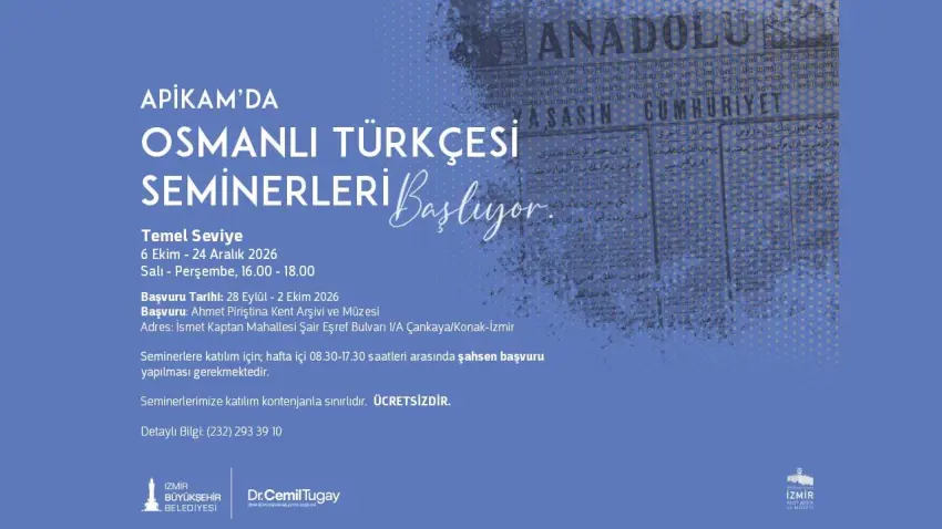 APİKAM’da Temel Seviye Osmanlı Türkçesi Seminerleri başlıyor haberinin görseli