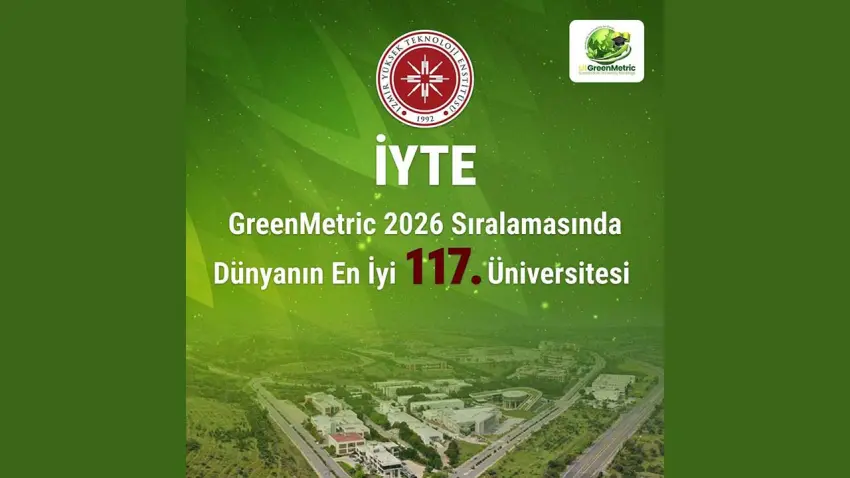 İYTE, GreenMetric’te dünya 117’nciliğine yükseldi haberinin görseli